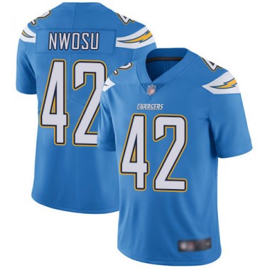 Los Angeles Chargers NFL Football Uchenna Nwosu Electric Blue Jersey Men Limited #42 Alternate Vapor Untouchable